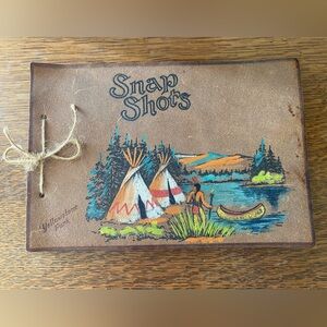 Vintage Snapshot Photo Album Yellowstone National Park